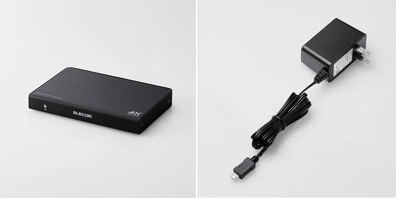 メタルケース採用、専用ACアダプター付属