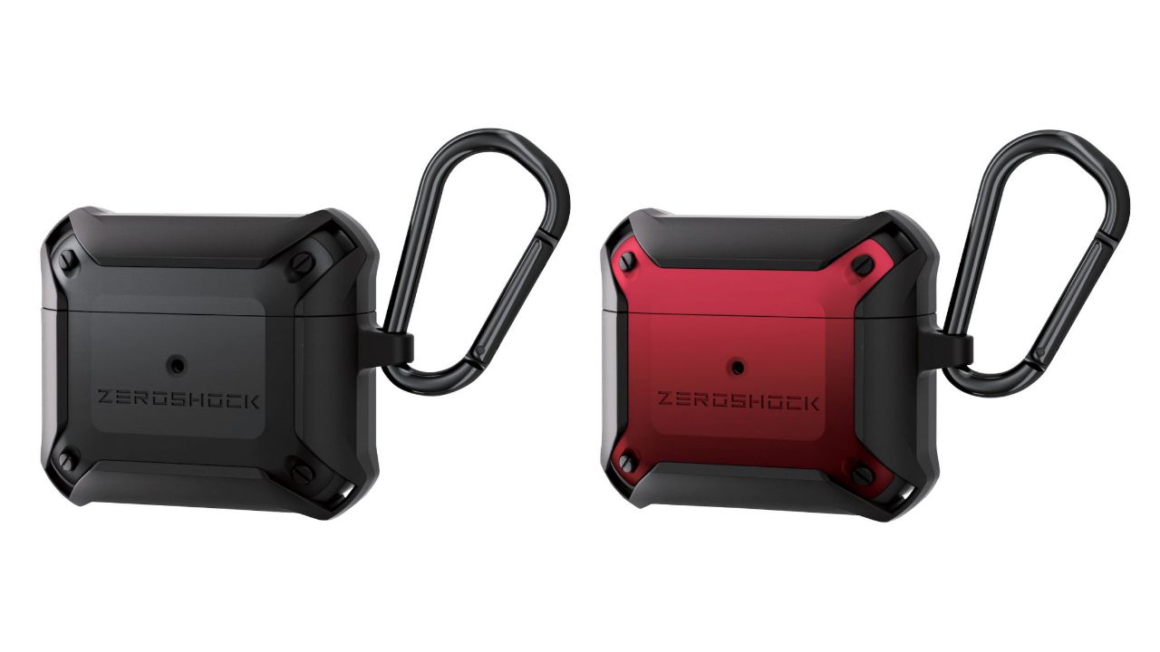 MagSafe充電ケースに対応し、3つの衝撃吸収構造で衝撃から守るAirPods (第3世代)用ZEROSHOCKケースです。