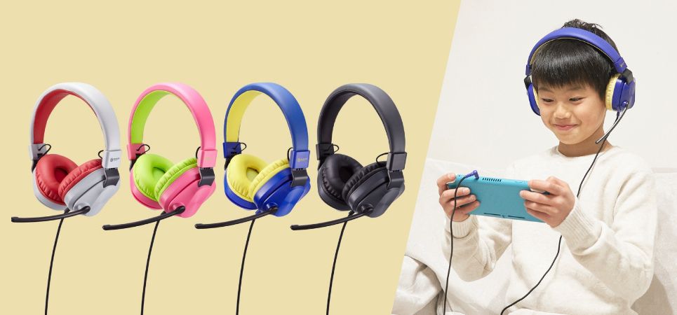 ゲームに熱中するお子さまを守る、耳にやさしい安全音量低減仕様（85dB）を採用！小学生1790名分の頭部サイズデータから設計されたキッズ用ゲーミングヘッドセットを新発売