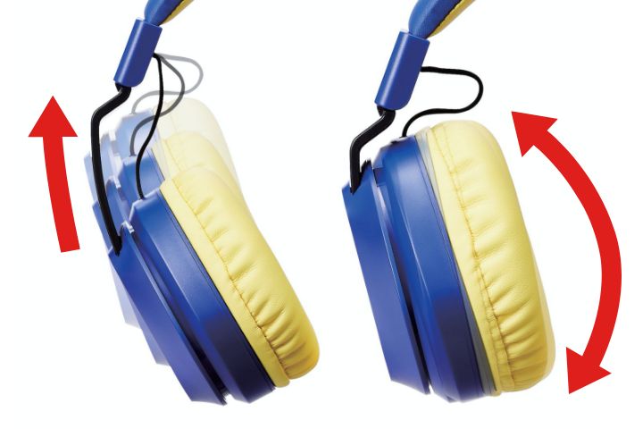 アジャスター調節機能付き/上下可動式耳あて