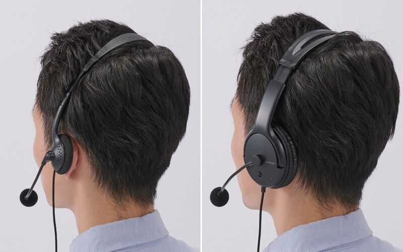 安定した装着感、疲れにくいオーバーヘッドタイプ