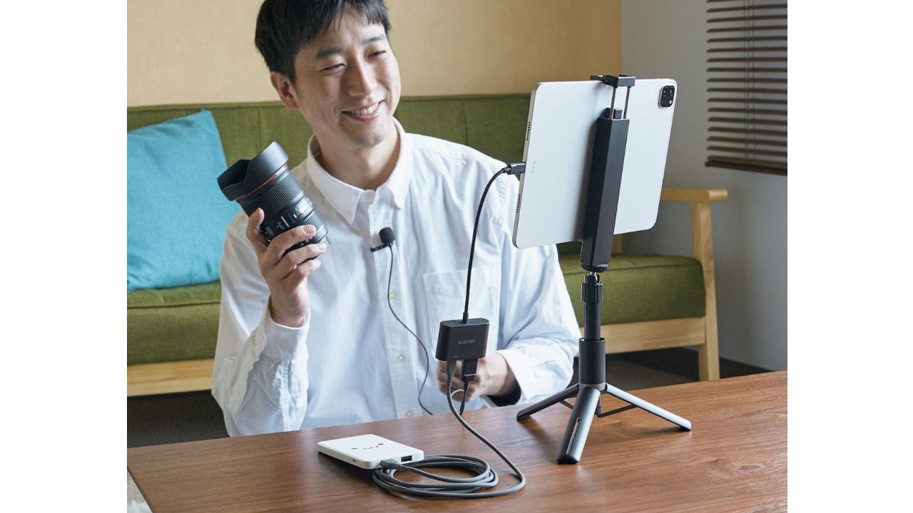 ?充電しながら動画撮影や配信ができる！USB Type-C変換アダプター