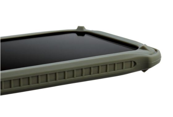 液晶画面やカメラを保護する凸構造を採用しています。