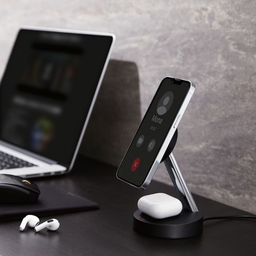 充電もできてデスク回りもスッキリ！MagSafe対応のワイヤレス充電スタンド、iPhone用とiPhone＋AirPods用の2モデルを新発売