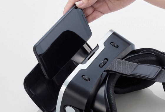 7インチ大型スマホにも対応！ヘッドホン一体型VRゴーグル