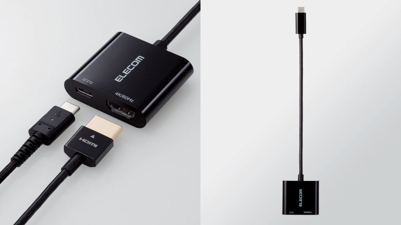 USB Power Delivery対応・充電ポート付き USB Type-C映像変換アダプター（MPA-CHDMIPD015B）