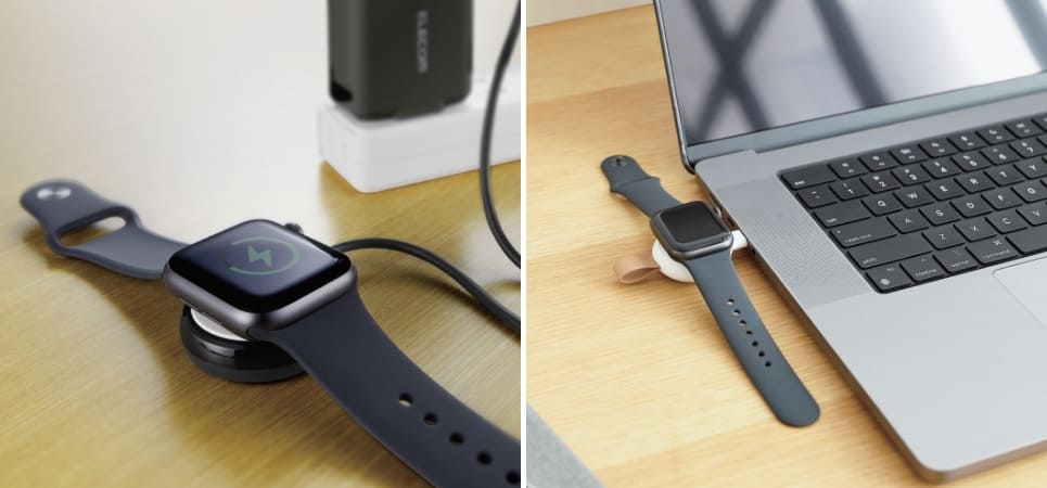 安心のApple正規認証品！断線に強い高耐久Apple Watch磁気充電ケーブルと持ち運びに便利な直挿しタイプのApple Watch磁気充電アダプターが新発売