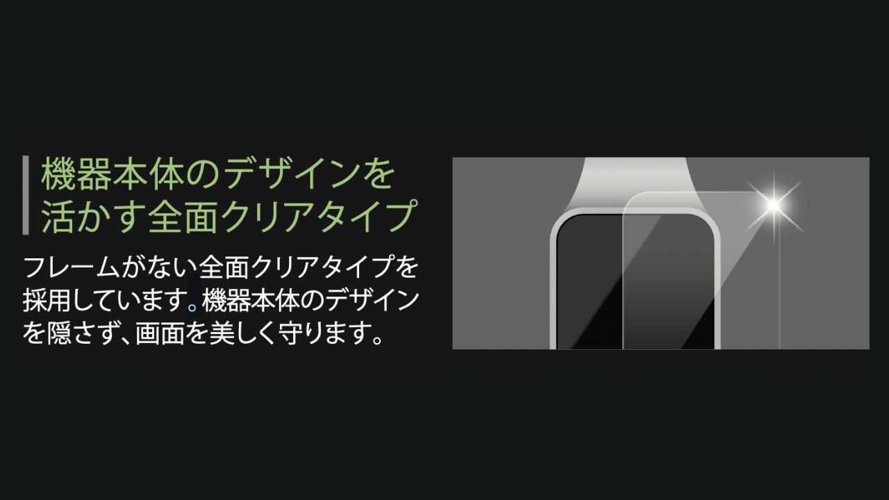 つやのある高透明加工でくっきり見える！