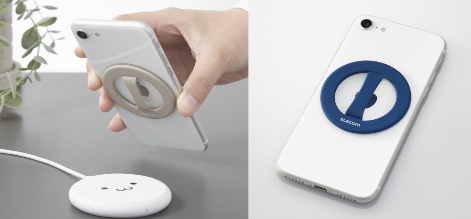 貼り付けたままワイヤレス充電や電子決済が可能！フラットなデザインでガタつきを防ぐ かさばらない超極薄 円形スマホバンドを新発売