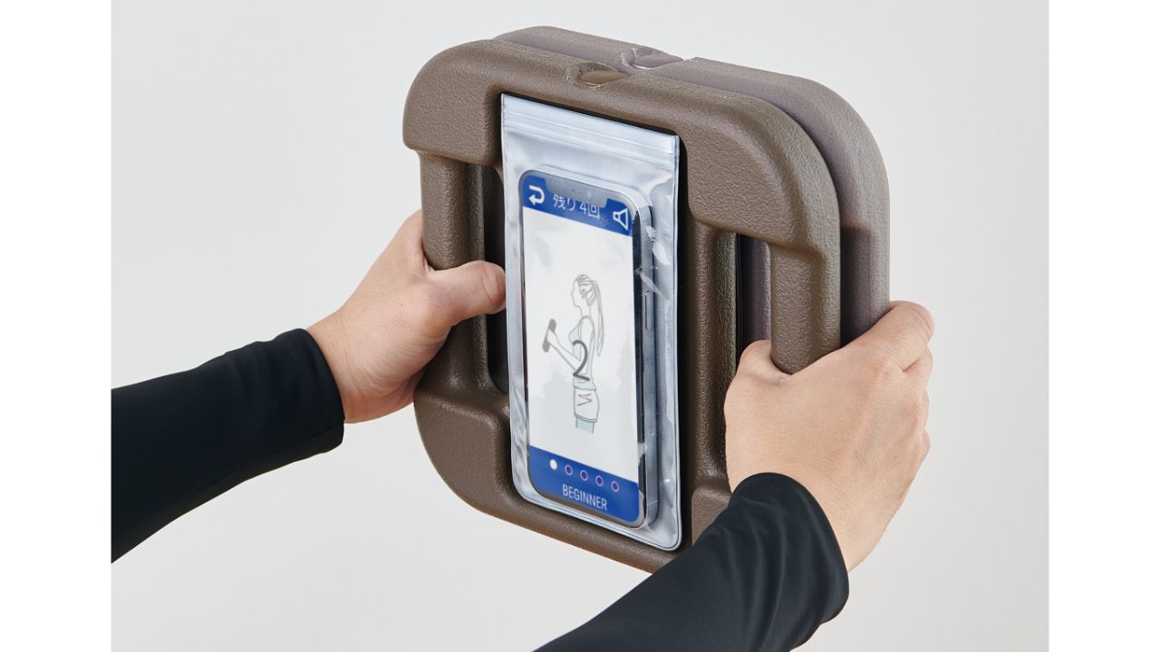重ねて2個持ちができ、お好みで負荷アップが可能！