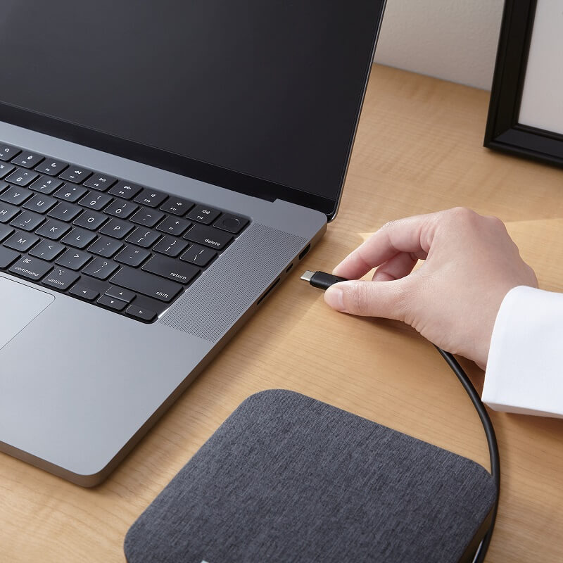 パソコンなどのUSB Type-Cポートに接続可能