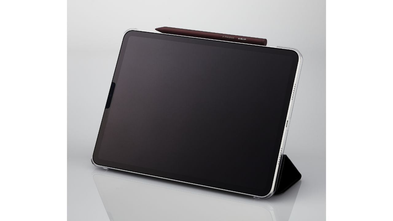 磁石内蔵でタブレットや机に付けられる