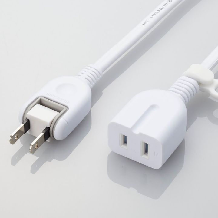 極性のある機器も接続可能な電源延長ケーブル