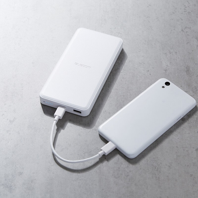 本製品からスマホ充電イメージ
