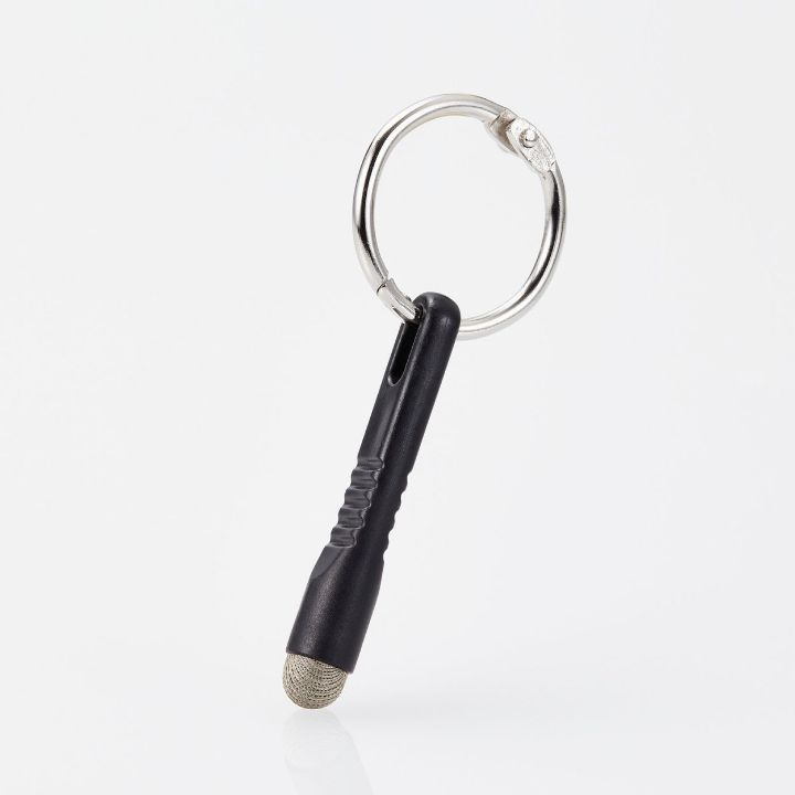 鍵やカバンなどに付けて持ち運べる！キーホルダータイプのタッチペン