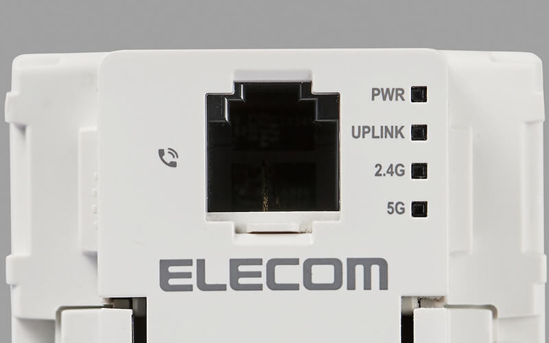 5GHzと2.4GHzの同時通信に対応、状況はLEDで確認可能