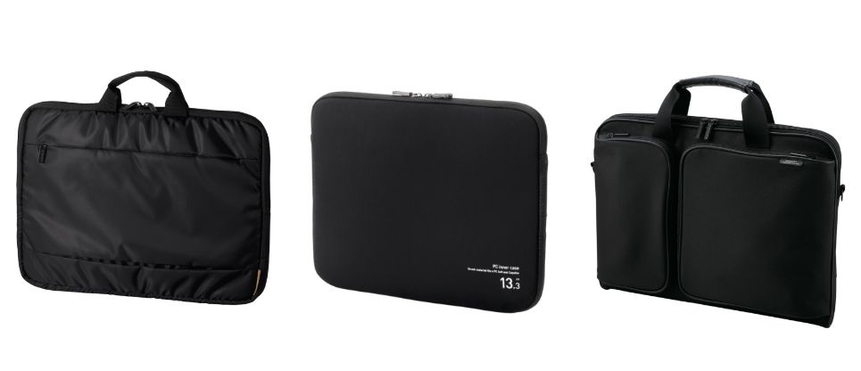 衝撃からノートパソコンを守る！ストレッチ素材採用のインナーバッグや低反発ポリウレタン使用キャリングバッグなどそれぞれ5個セットで新発売