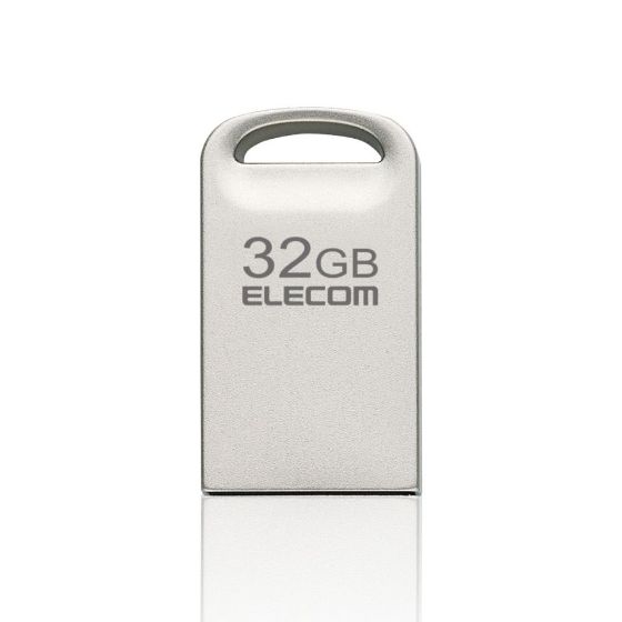 USB3.2対応超小型USBメモリー32GB(シルバー)
