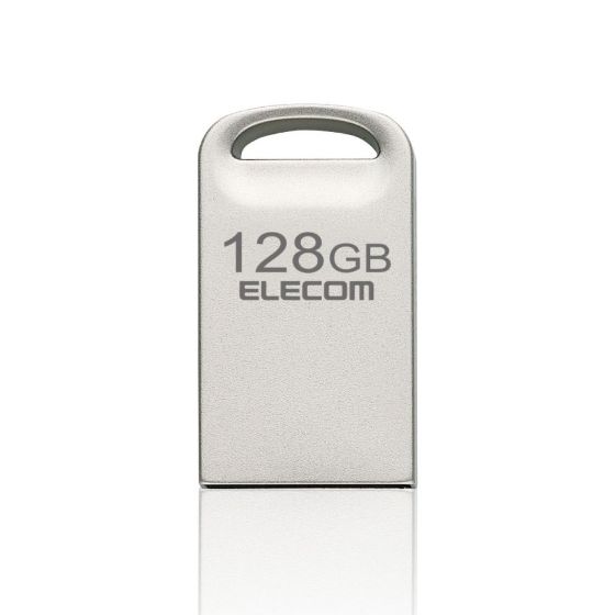 USB3.2対応超小型USBメモリー128GB(シルバー)