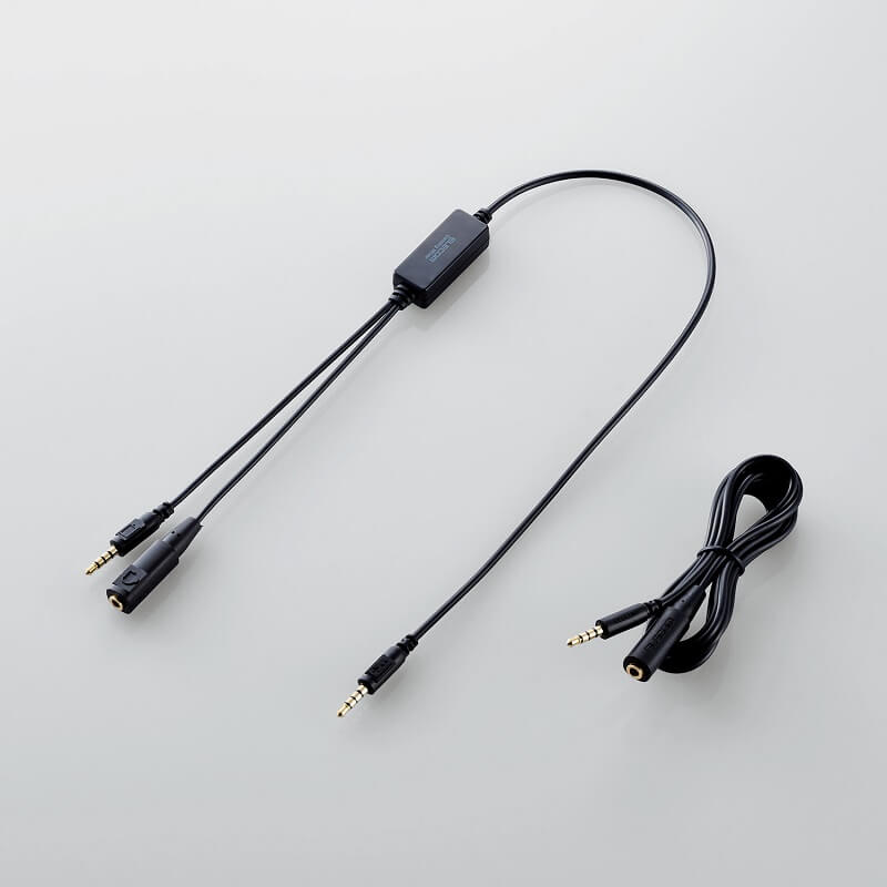 付属品のアナログミキサーと延長ケーブル