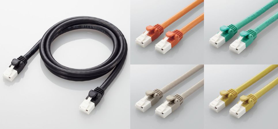 用途ごとの色分けで接続先のカテゴライズが可能！メンテナンス効率の向上や作業ミスによるアクシデントを防ぐカテゴリー6A対応のLANケーブルを新発売