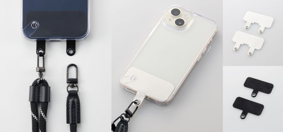 お気に入りのケースをスマートフォンショルダーに！スマートフォンとケースの間に挟むだけでストラップホールを追加できる「ストラップホールシート」を新発売