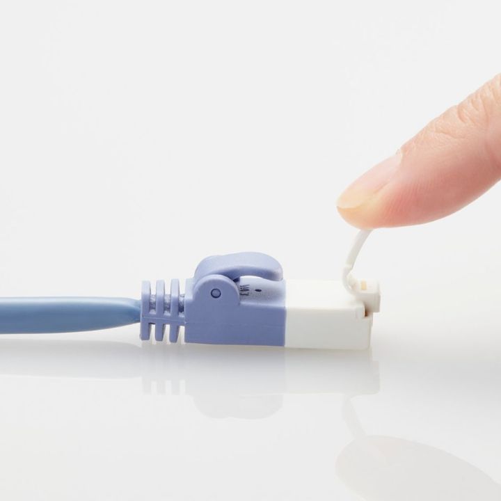 ダブル構造でツメが折れにくいCat5e・Cat6・Cat6AのLANケーブル