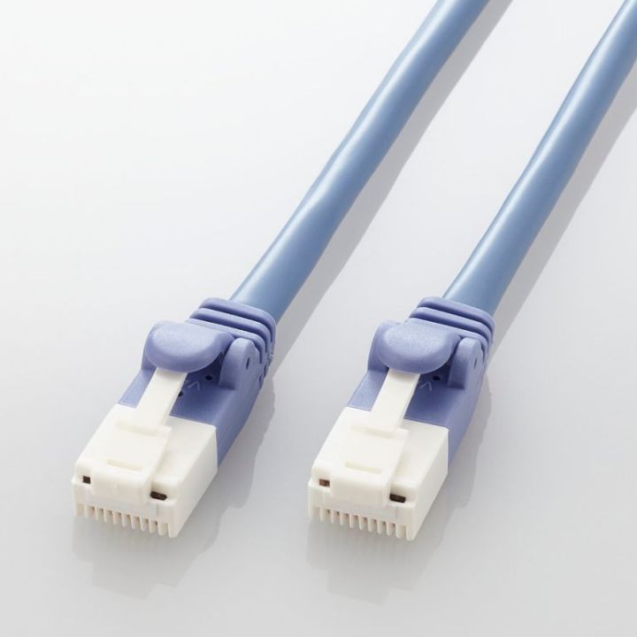 ダブル構造でツメが折れにくいCat5e・Cat6・Cat6AのLANケーブル