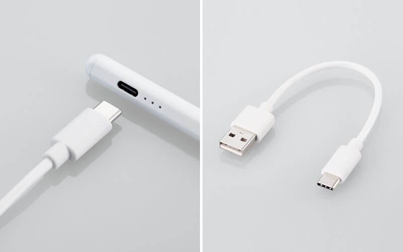 iPadの側面にマグネットで装着可能