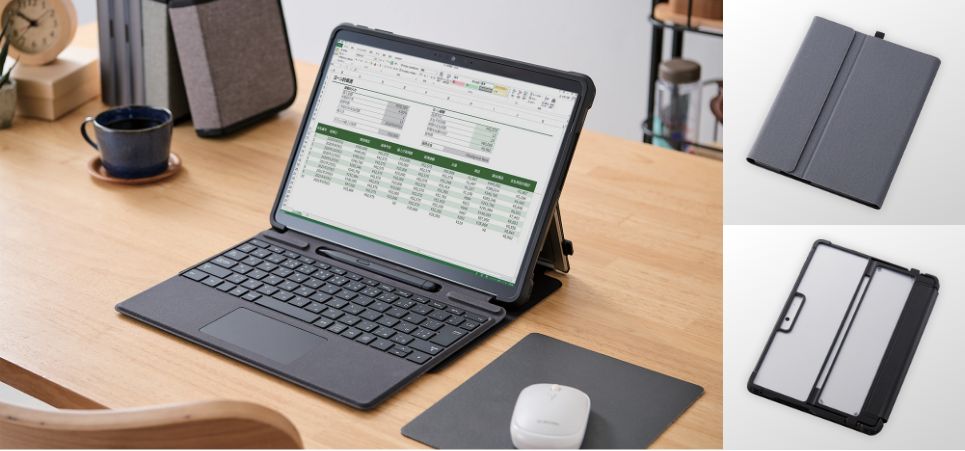 衝撃吸収設計で本体をしっかり保護！Surface Pro 9、Surface Pro 9 With 5G用フラップケースを新発売