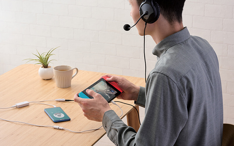 ゲーム機本体に接続した使用例