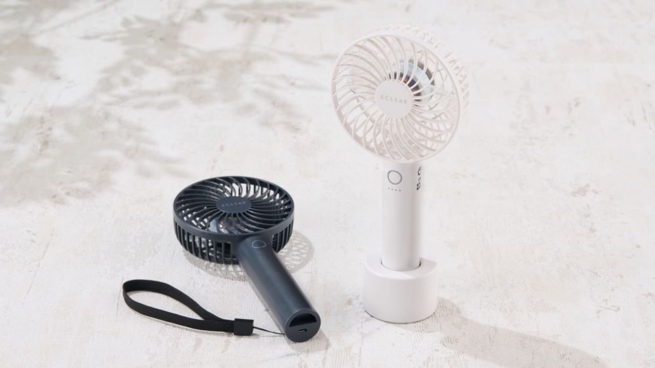 2Way で使える充電式スタンダードハンディファン