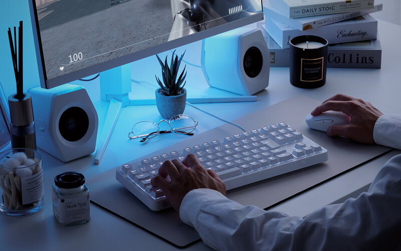 LEDを搭載し、ゲームがより楽しく