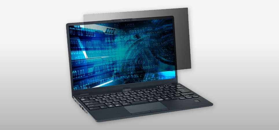 周りからの視線をしっかりガード！FUJITSU LIFEBOOK U9312/K、U9312/J用抗菌タイプのぞき見防止フィルターを新発売