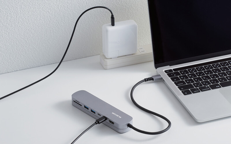 USB Power Deliveryに対応し、85Wまでのパソコンを充電可能