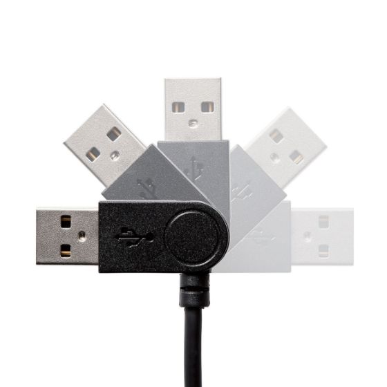 スイングコネクター式USB-A to USB Type-Cケーブル