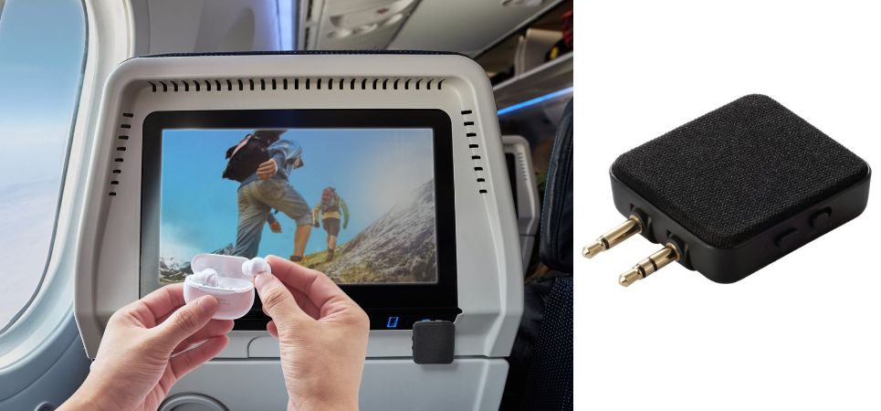 機内エンターテインメントやテレビの音を無線イヤホンで聴くことができる！Bluetoothオーディオトランスミッター/レシーバーを新発売