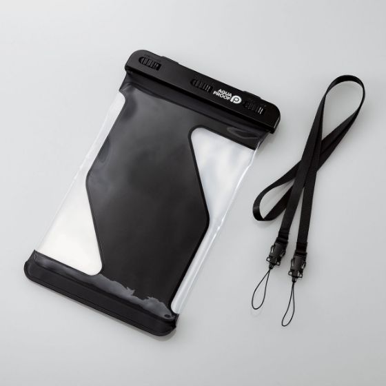 レジャーで使用可能なタブレット用防水ケース