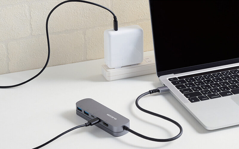 USB Power Deliveryに対応し、85Wまたは90Wまでのパソコンを充電可能