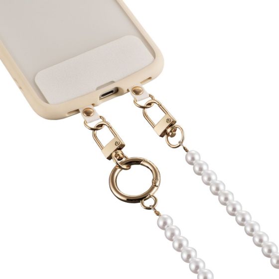 アクセサリー感覚で使えるパールストラップ