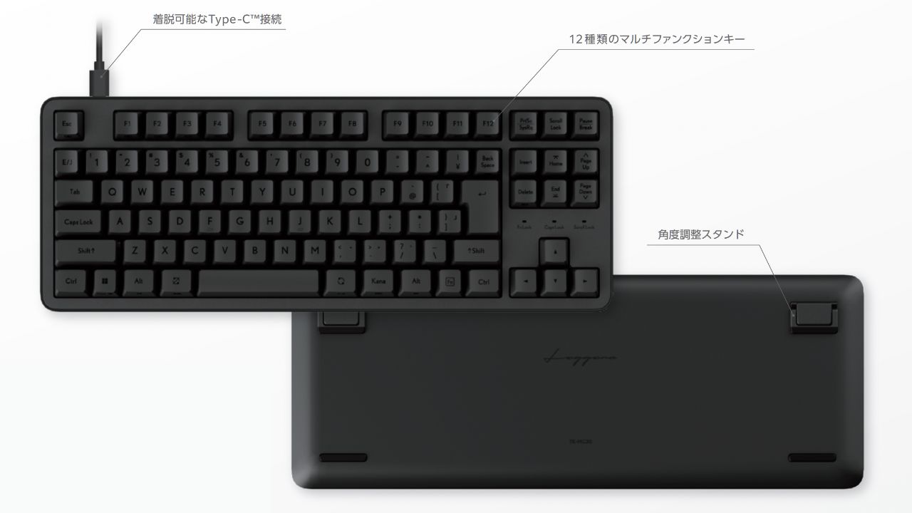 着脱可能なUSB Type-C接続など、日常使いに便利な仕様