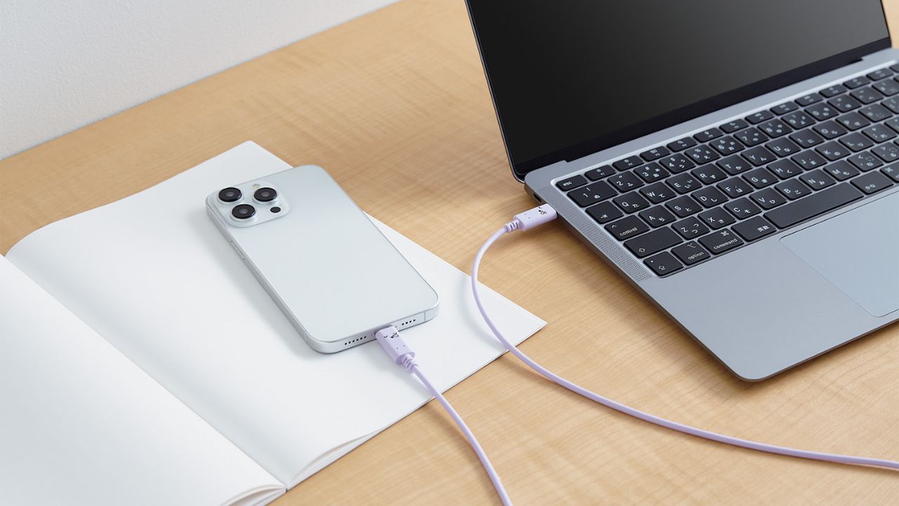 最大60W(20V/3A)で高速充電・データ転送が可能なUSB2.0ケーブル