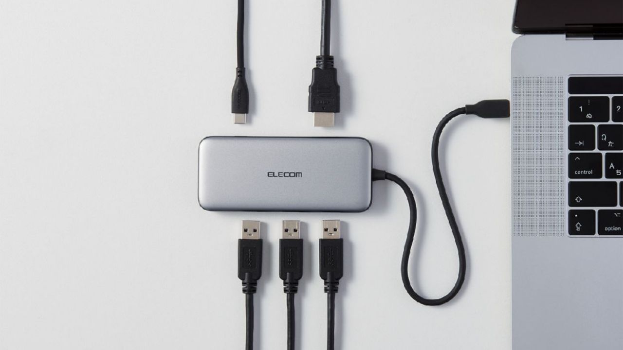 超高速データ転送を実現するUSB 10Gbps(USB3.2(Gen2))に対応！全5ポートのドッキングステーション