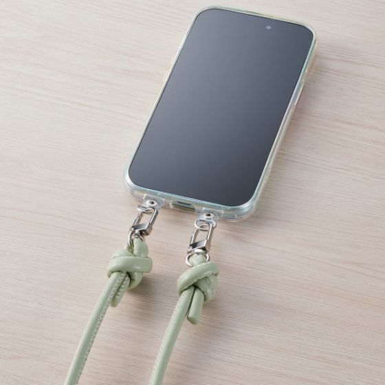 スマートデバイスを「自分らしく」彩る「&me」ブランドの太めな丸紐タイプのショルダーストラップ