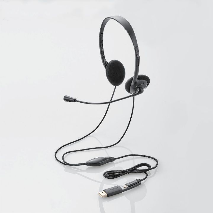 しっかりと音声を聞き取れる「両耳オーバーヘッドタイプ」で圧迫感が少ない軽快な装着感の＜オンイヤー型＞