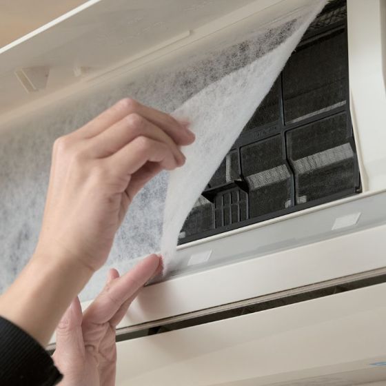 お部屋の空気をきれいに循環！家庭用エアコンの吸気口用フィルター