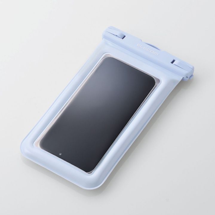 水中に沈み込まないように、エアーバッグを装備！スマートフォン用IPX8防水ケース「シンプルカラー フローティング」