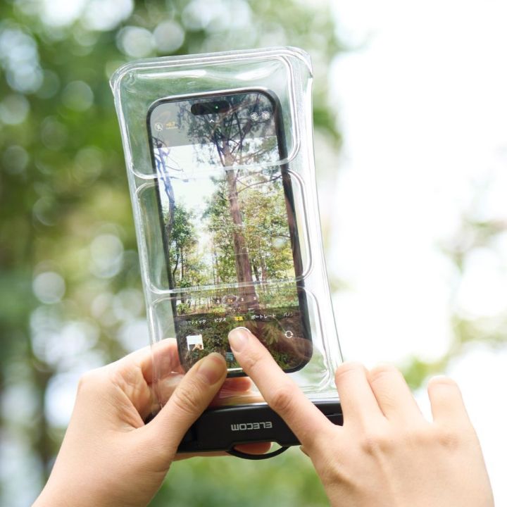 水中でのタッチ操作も可能！スマートフォン用IPX8防水ケース「水中スマートフォン操作対応タイプ」