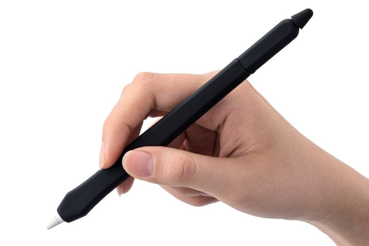 ペン先まで全体を覆って保護する、Apple Pencil (USB-C)用ペンタブ風グリップ
