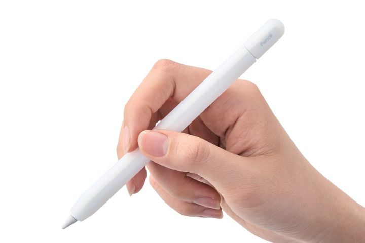ペン先まで全体を覆って保護する、Apple Pencil (USB-C)用シリコングリップ